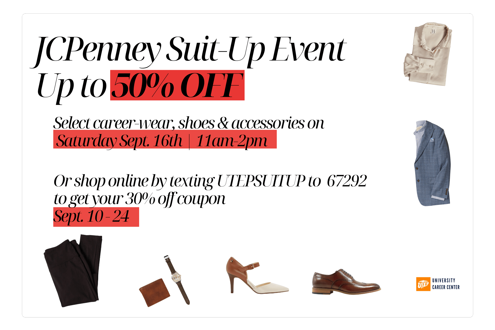 Look your professional best when engaging with employers at EXPO